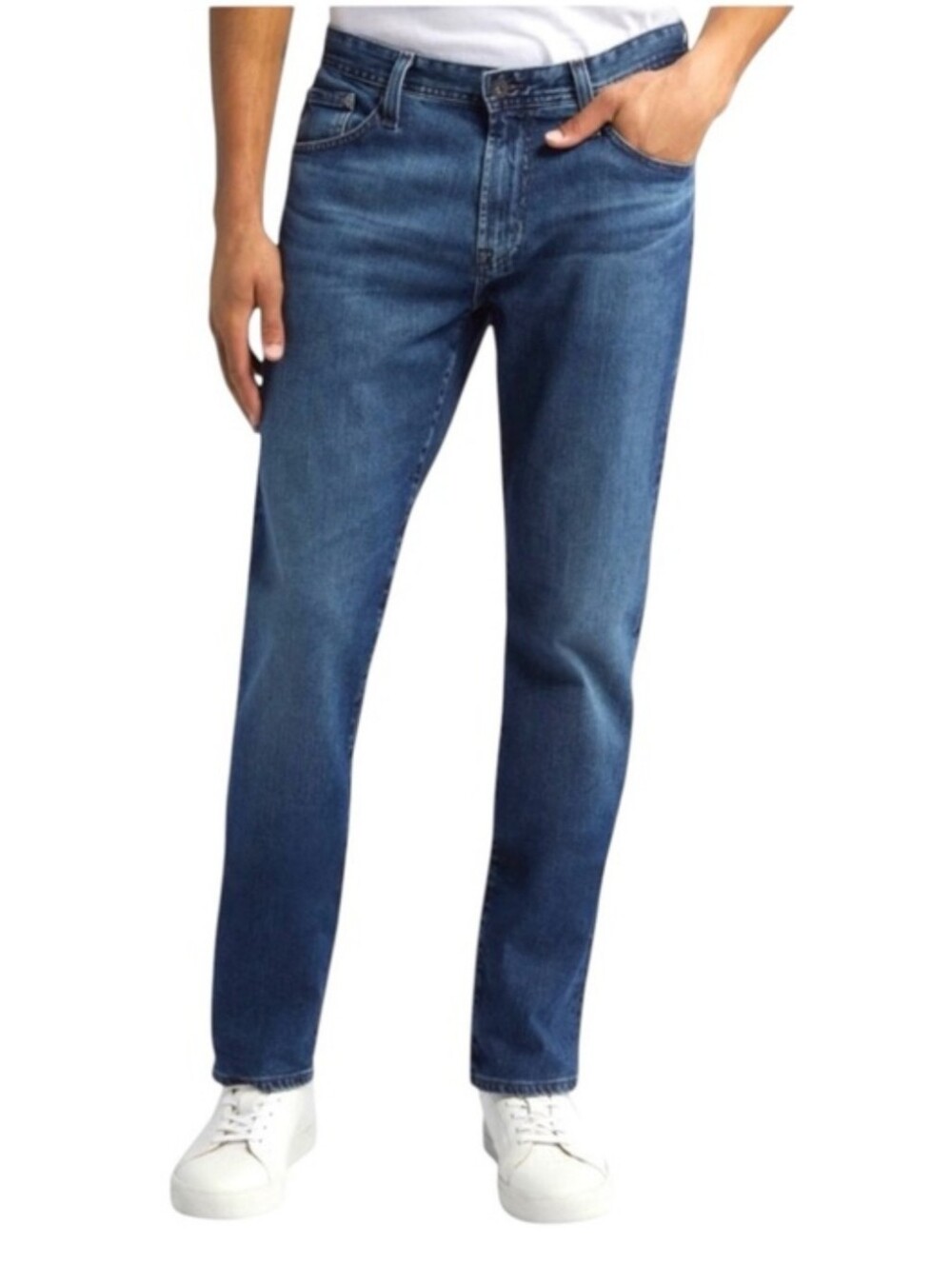 MEN'S AG ADRIANO GOLDSCHMIED THE EVERETT SLIM STRAIGHT DARK WASH JEANS 34X30